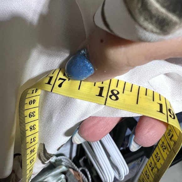 Dynamite Ivory Floral Wrap High-Low Dress - Picture 5 of 9